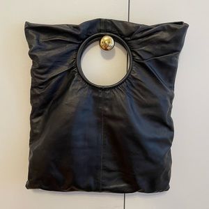 Black Leather Handbag
